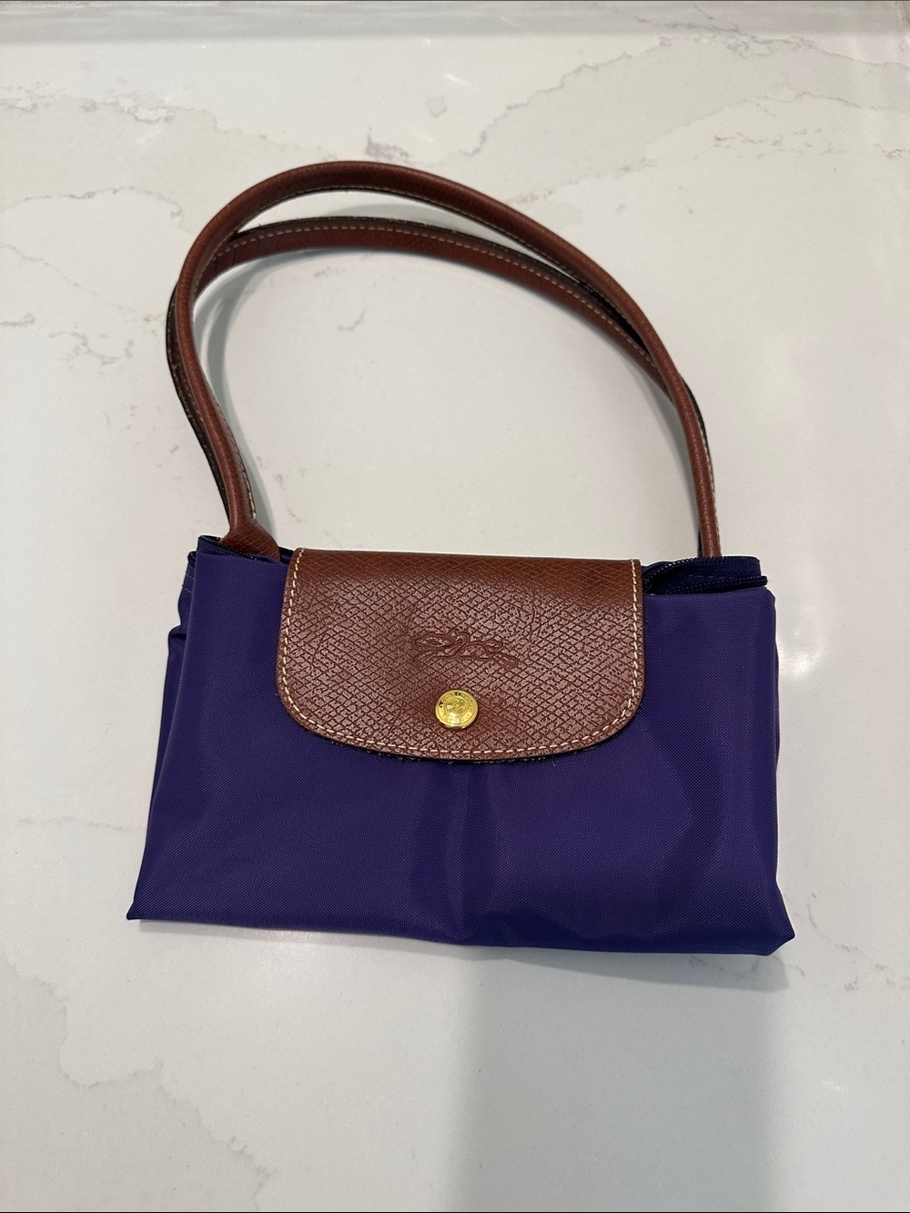 Longchamp Le Pliage Medium Shoulder Shopping Tote - Amethyste Purple (958)